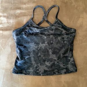 Cropped work out top. Built in bra.